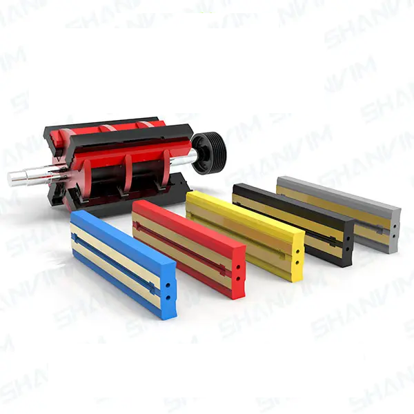 Crusher blow bars and impact hammers in multiple colours